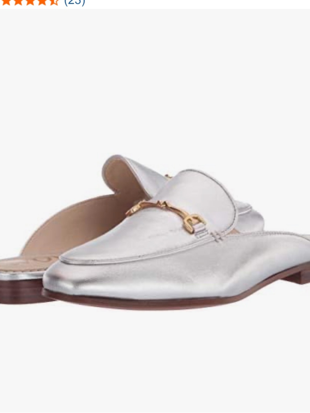 Sam Edelman Linnie Bit Mule Slip On Soft Silver Shoe